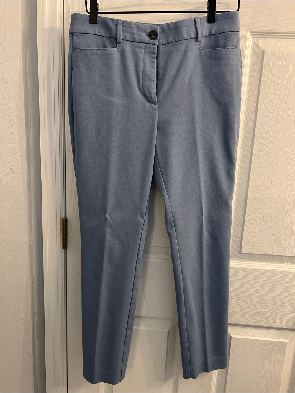 LOFT Light Blue Cropped Tailored Pants